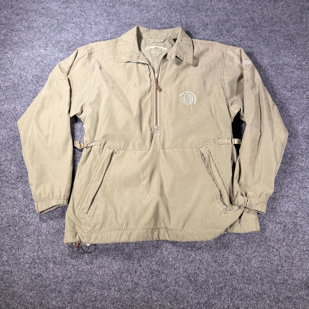 Sun Mountain World Golf Championships Pullover Jacket Small Khaki Firestone CC S